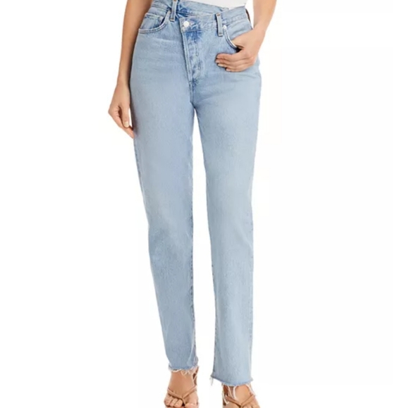 Agolde Criss Cross Straight in Diminsion - Picture 3 of 13